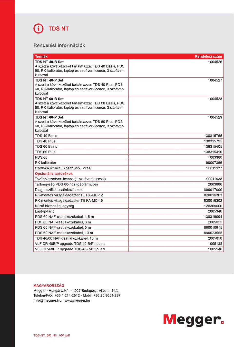 TDS 60 Basis, PDS 60, RK-kalibrátor, laptop és szoftver-licence, 3 szoftverkulccsal TDS NT 60-P Set 1004529 A szett a következőket tartalmazza: TDS 60 Plus, PDS 60, RK-kalibrátor, laptop és