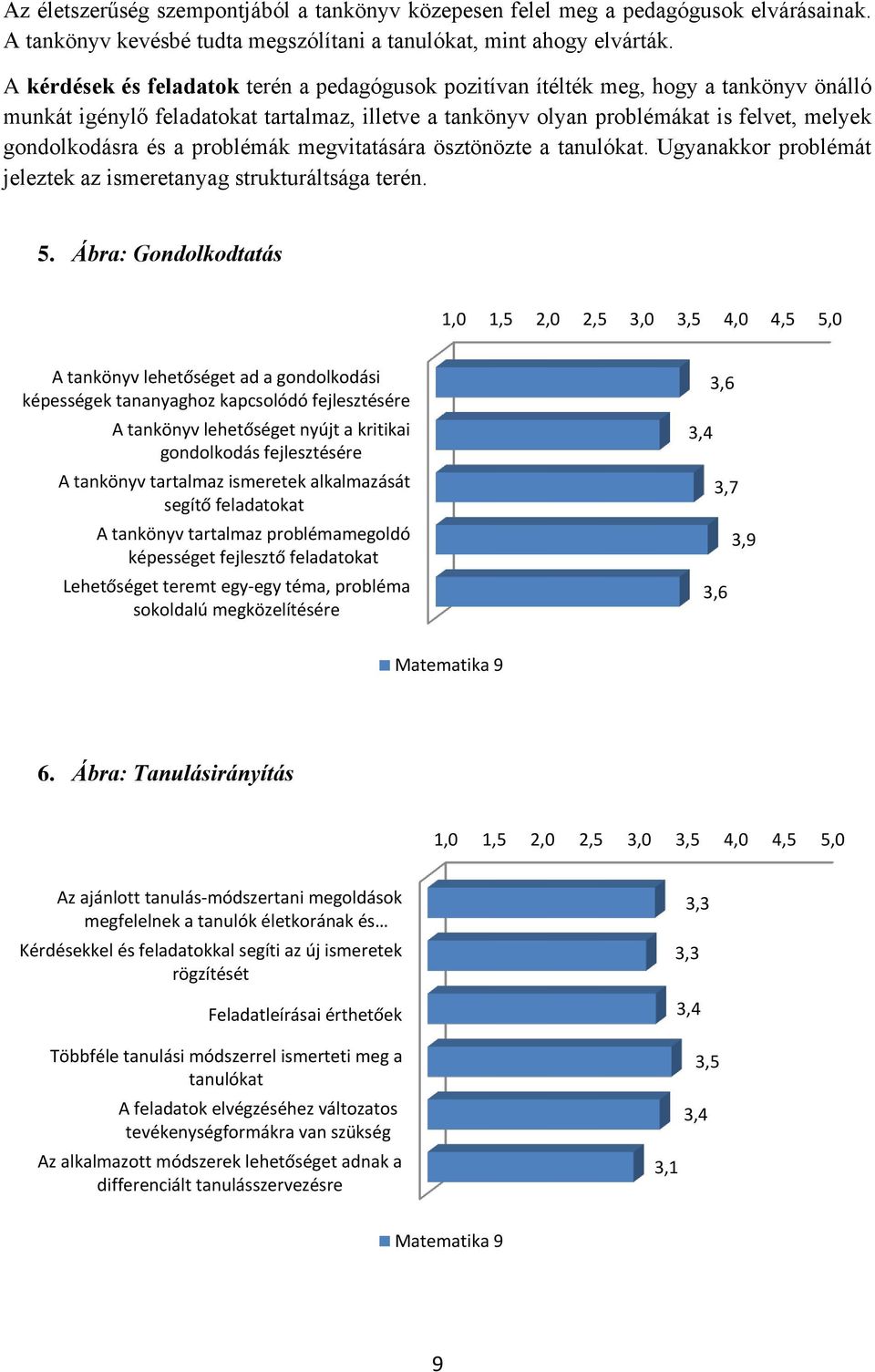 a problémák megvitatására ösztönözte a tanulókat. Ugyanakkor problémát jeleztek az ismeretanyag strukturáltsága terén. 5.