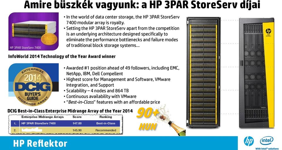 Setting the HP 3PAR StoreServ apart from the competition is an underlying architecture designed specifically to eliminate the performance bottlenecks and failure modes of traditional