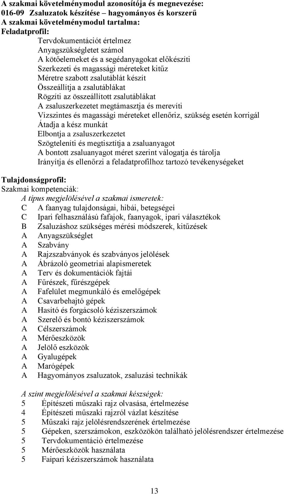 zsalutáblákat A zsaluszerkezetet megtámasztja és merevíti Vízszintes és magassági méreteket ellenőriz, szükség esetén korrigál Átadja a kész munkát Elbontja a zsaluszerkezetet Szögteleníti és