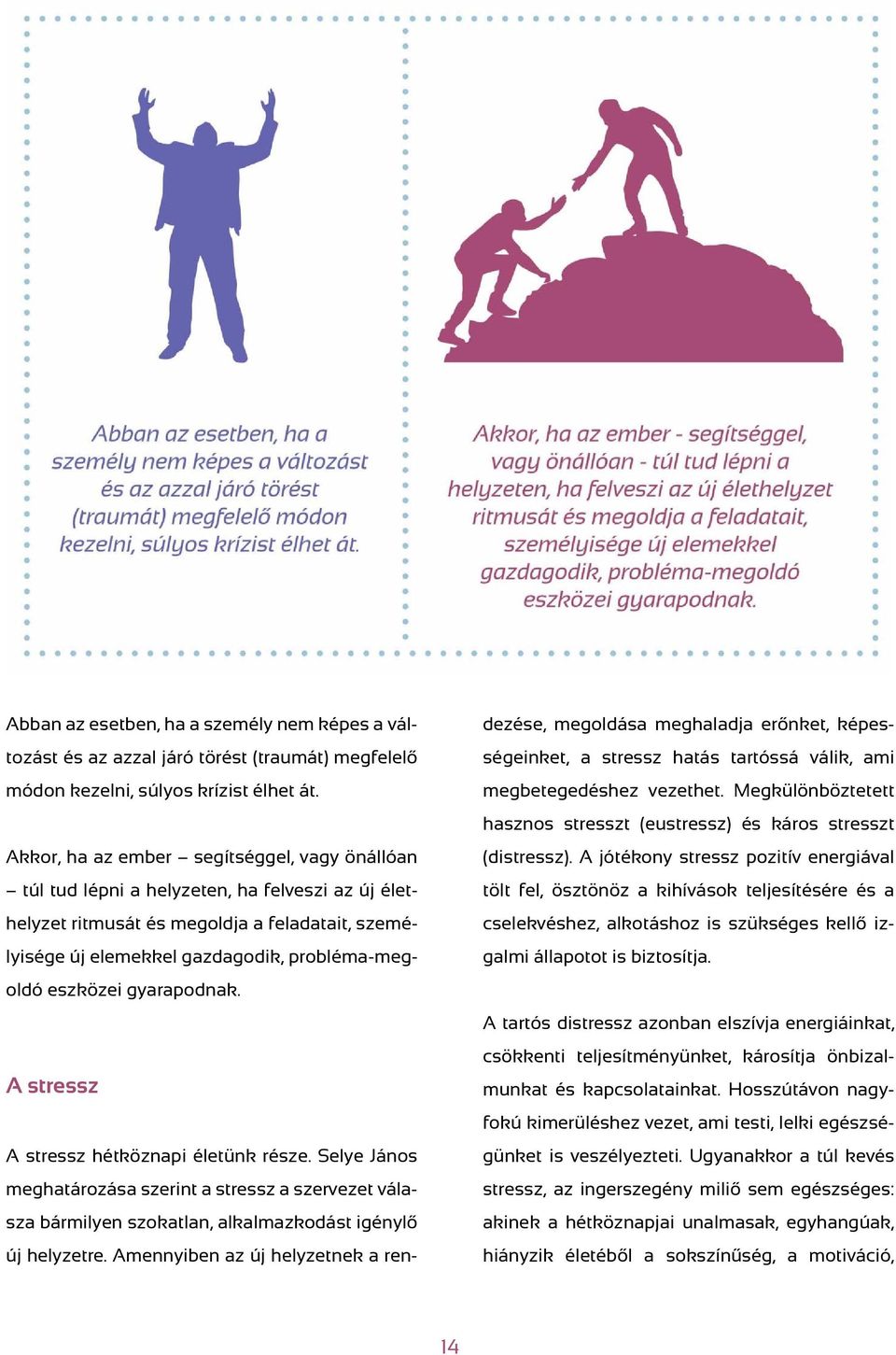 eszközei gyarapodnak. A stressz A stressz hétköznapi életünk része. Selye János meghatározása szerint a stressz a szervezet válasza bármilyen szokatlan, alkalmazkodást igénylő új helyzetre.