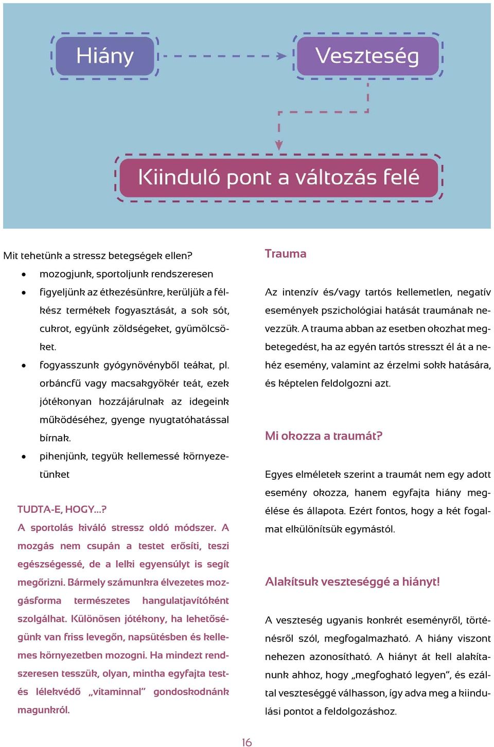 pihenjünk, tegyük kellemessé környezetünket TUDTA-E, HOGY? A sportolás kiváló stressz oldó módszer. A mozgás nem csupán a testet erősíti, teszi egészségessé, de a lelki egyensúlyt is segít megőrizni.
