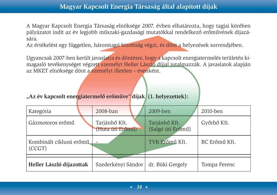 Az értékelést egy független, háromtagú bizottság végzi, és dönt a helyezések sorrendjében.