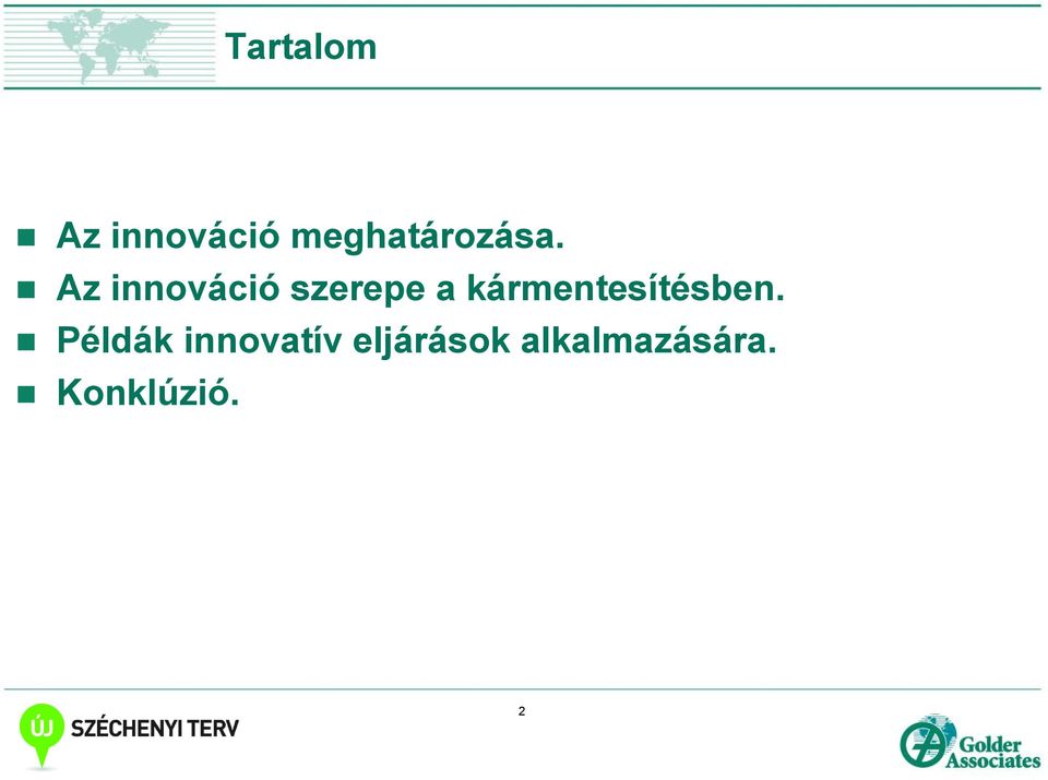 Az innováció szerepe a