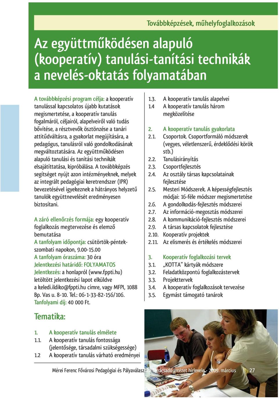 Az együttműködésen alapuló (kooperatív) tanulási-tanítási technikák a  nevelés-oktatás folyamatában - PDF Ingyenes letöltés