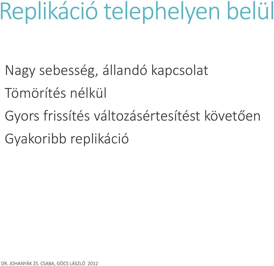 Tömörítés nélkül Gyors frissítés