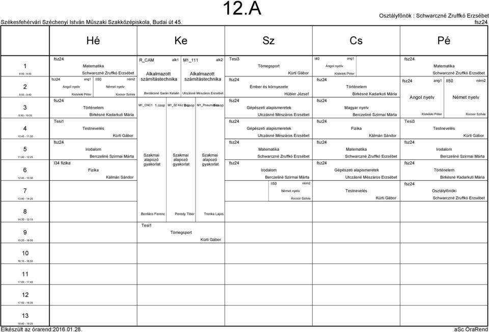 Alkalmazott számítástechnika Bordácsné Garán Katalin M_CNC Szakmai M_ M_0 Kéz forg.csop Szakmai alk Alkalmazott számítástechnika Utczásné Mészáros Erzsébet M_Pneumatika.