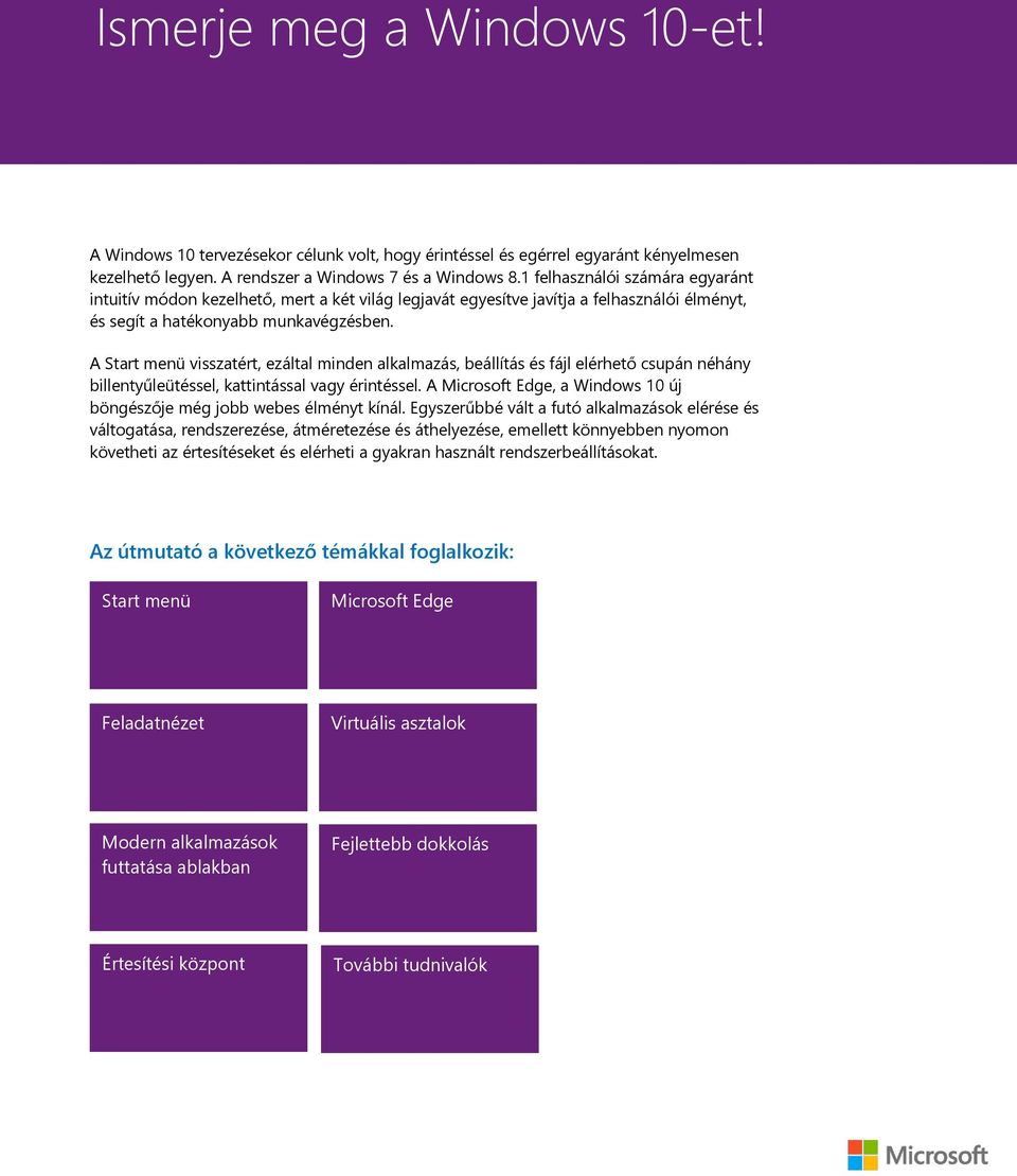 Ismerje meg a Windows 10-et! - PDF Free Download