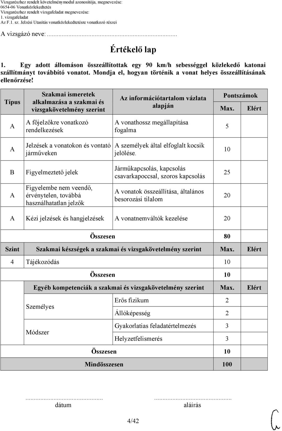 Elért főjelzőkre vonatkozó rendelkezések vonathossz megállapítása fogalma 5 Jelzések a vonatokon és vontató járműveken személyek által elfoglalt kocsik jelölése.