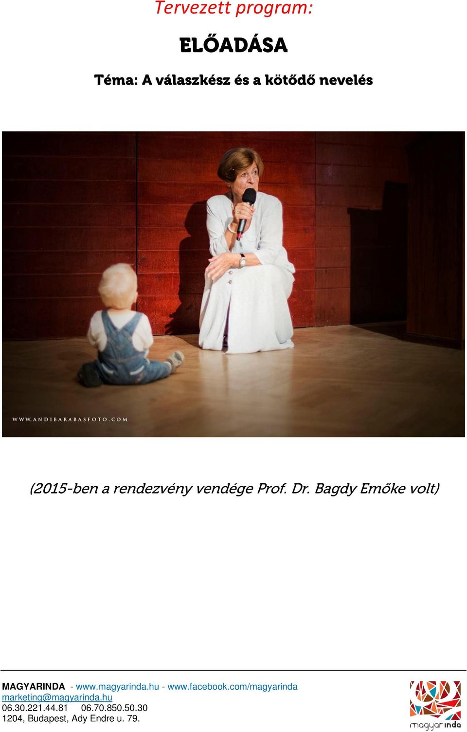 nevelés (2015-ben a rendezvény