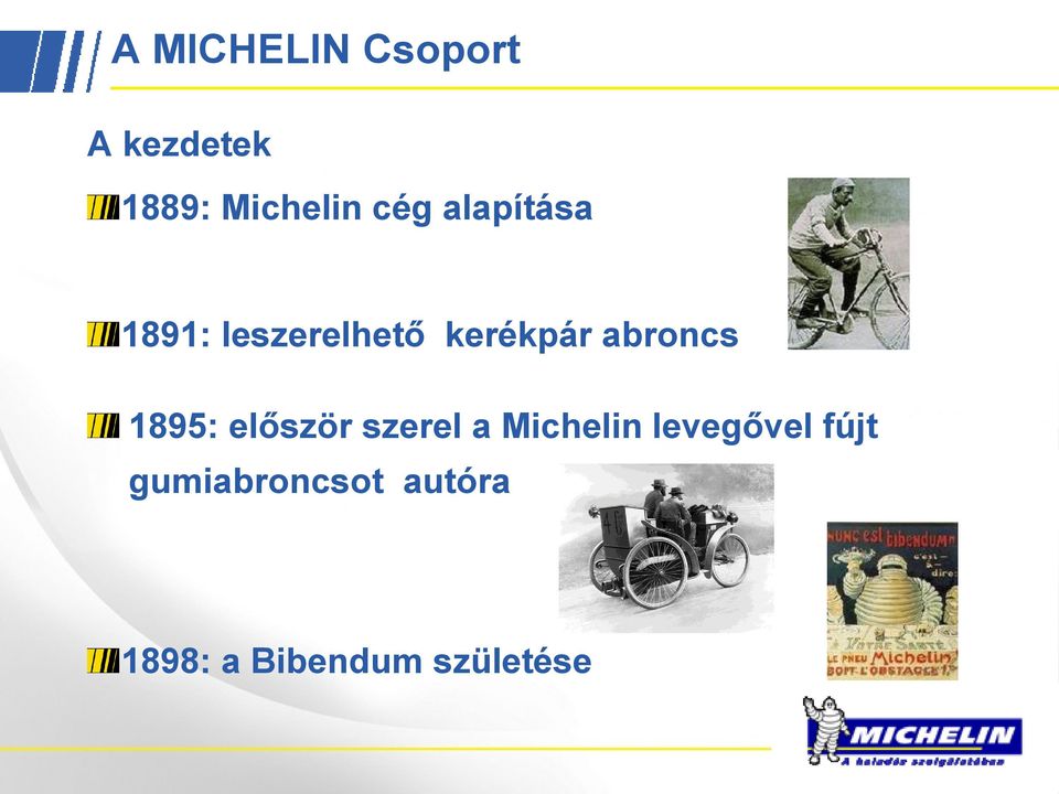 abroncs 1895: először szerel a Michelin