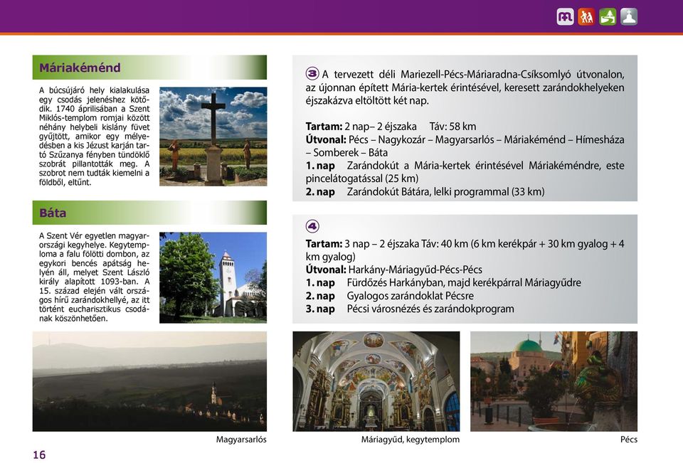A szobrot nem tudták kiemelni a földből, eltűnt. Báta A Szent Vér egyetlen magyarországi kegyhelye.