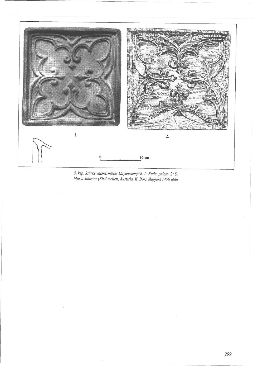 1: Buda, palota. 2: S.