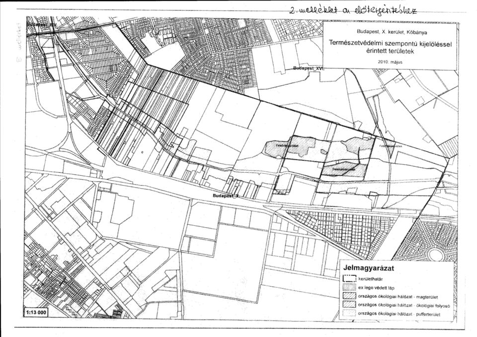 .. Ok--MJil~~Lu $~~ Budapest, X Kőbánya Természetvédelmi szempontú kijelöléssei