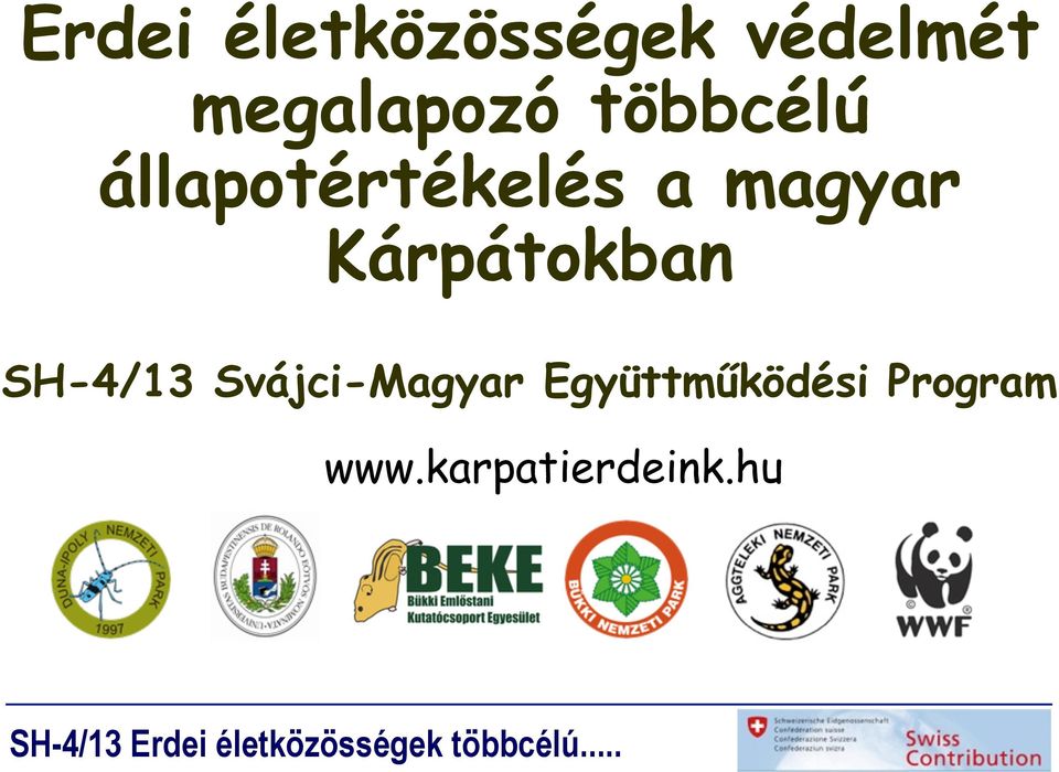 magyar Kárpátokban SH-4/13