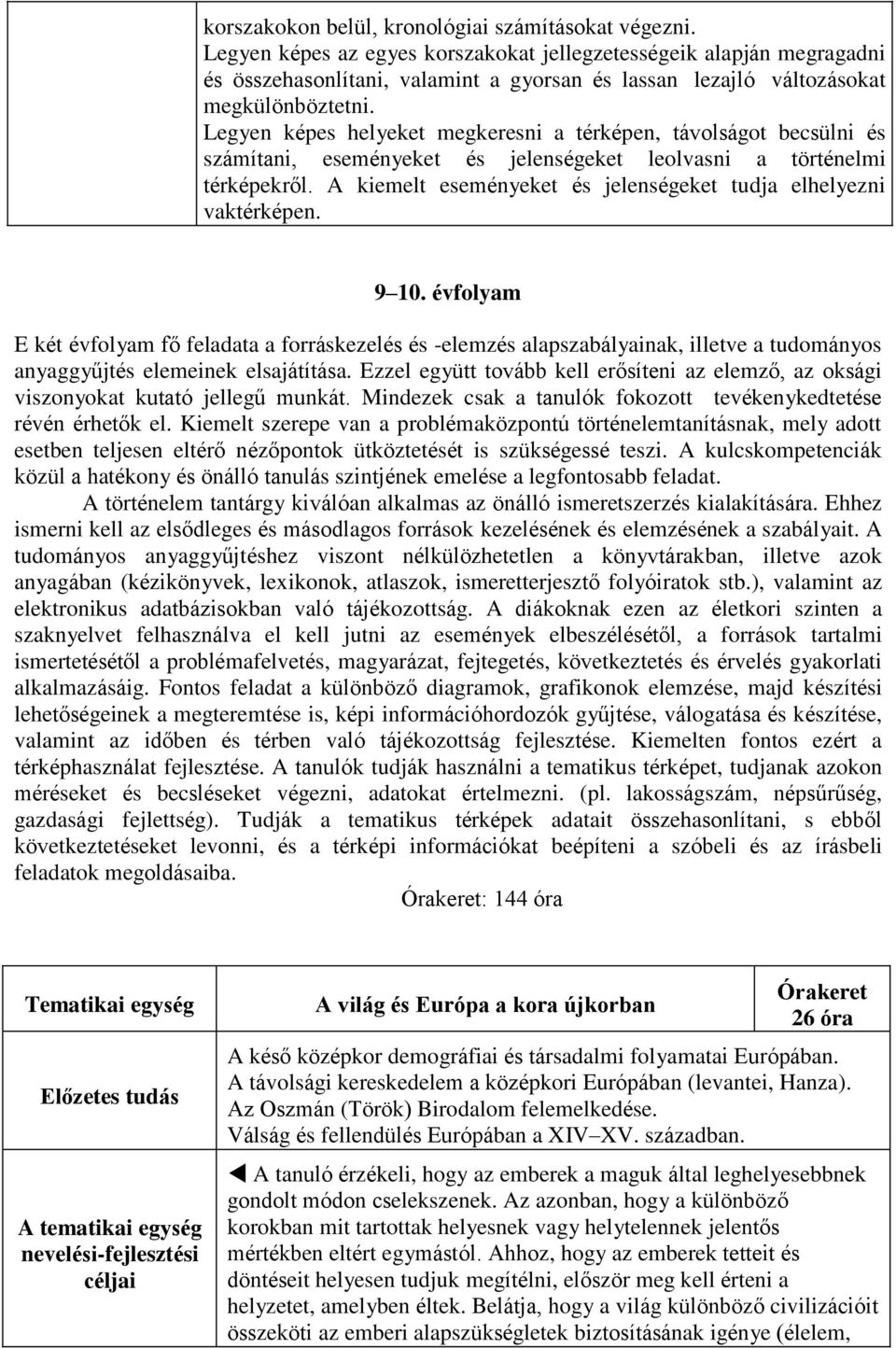 Legyen képes helyeket megkeresni a térképen, távolságot becsülni és számítani, eseményeket és jelenségeket leolvasni a történelmi térképekről.