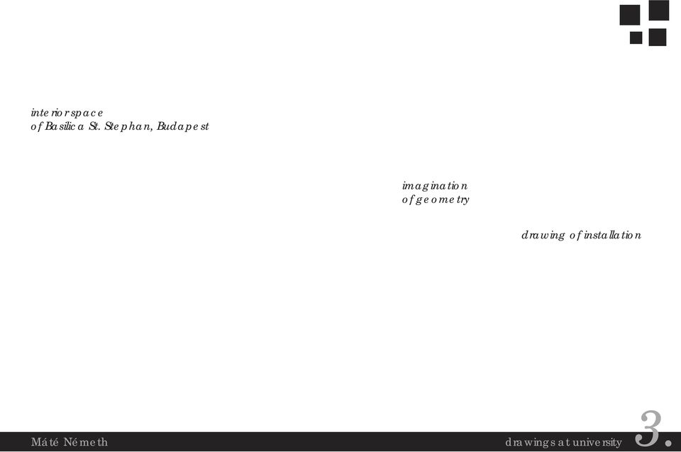 geometry drawing of installation Máté