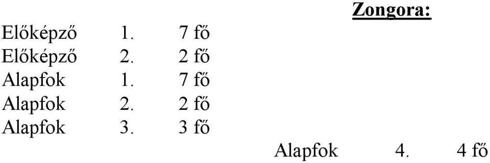 2 fő Alapfok 1.