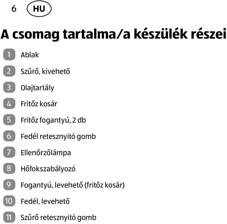 retesznyitó gomb 7 Ellenőrzőlámpa 8 Hőfokszabályozó 9 Fogantyú,