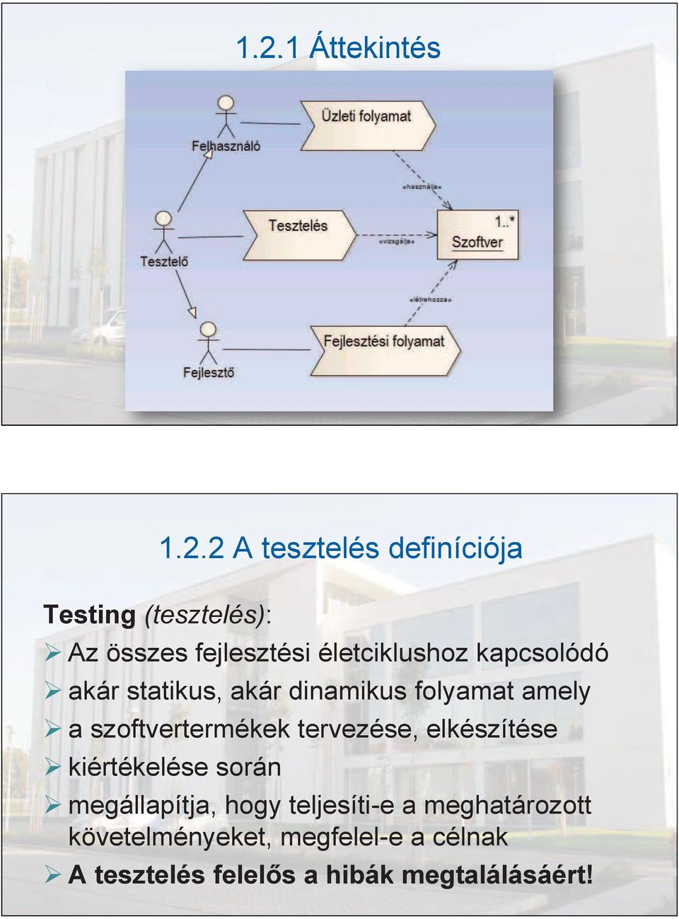 szoftvertermékek tervezése, elkészítése kiértékelése során megállapítja, hogy