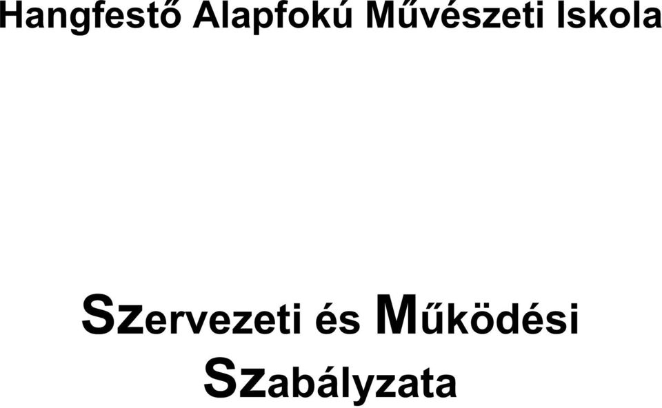 Művészeti Iskola