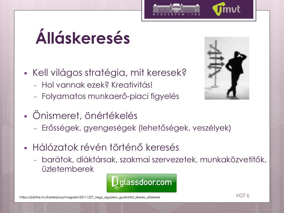 veszélyek) Hálózatok révén történő keresés barátok, diáktársak, szakmai szervezetek,