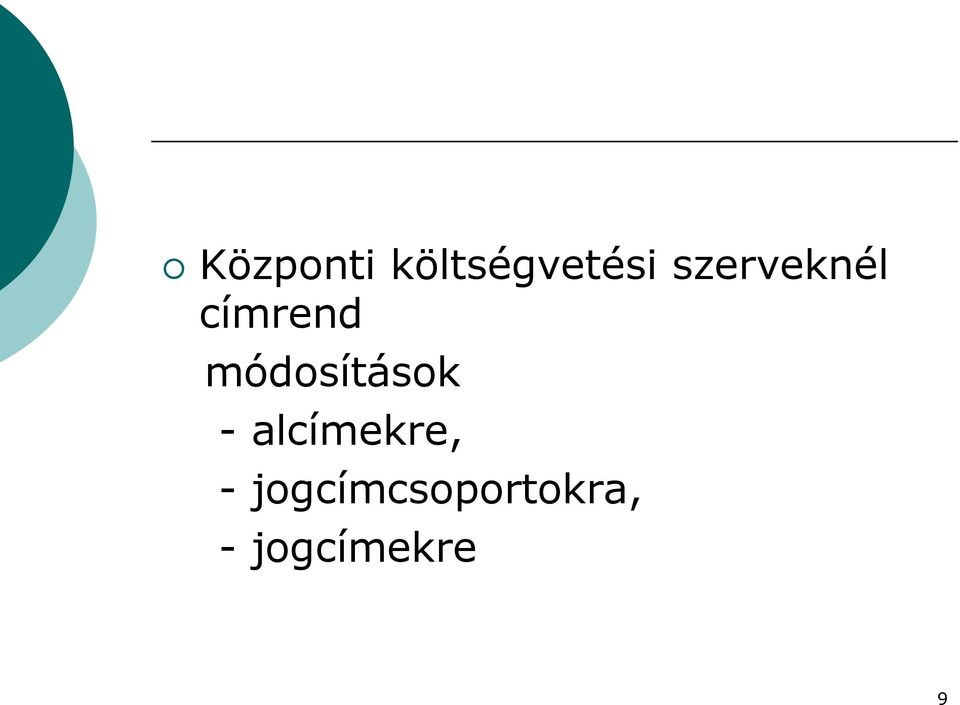 módosítások - alcímekre,