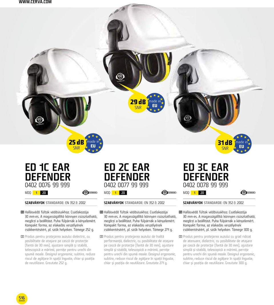 Csatlakozója 30 mm-es. A magasságállító könnyen csúsztatható, megőrzi a beállítást. Puha fülpárnák a kényelemért. Kompakt forma, az elakadás veszélyének csökkentéséért, pl. szűk helyeken.