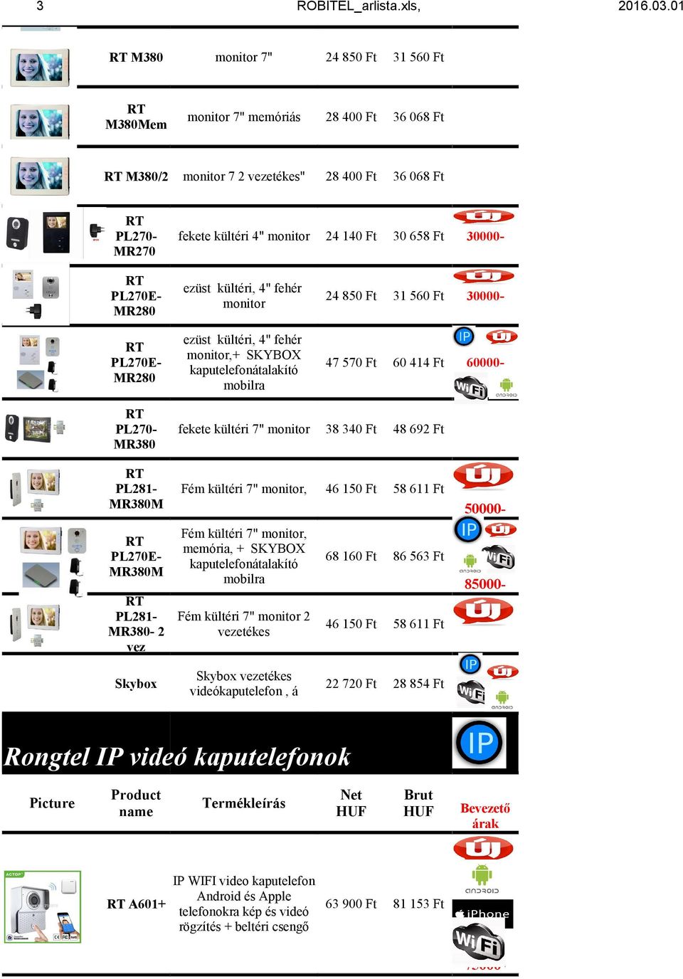 kültéri 7" monitor 38 340 Ft 48 692 Ft PL281MR380M Fém kültéri 7" monitor, 46 150 Ft 58 611 Ft PL270EMR380M Fém kültéri 7" monitor, memória, + SKYBOX kaputelefonátalakító mobilra 68 160 Ft Fém