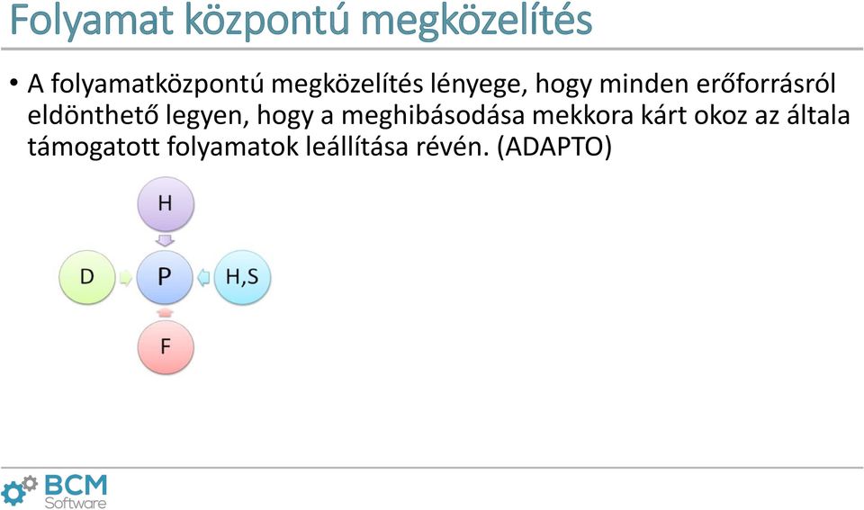 eldönthető legyen, hogy a meghibásodása mekkora kárt