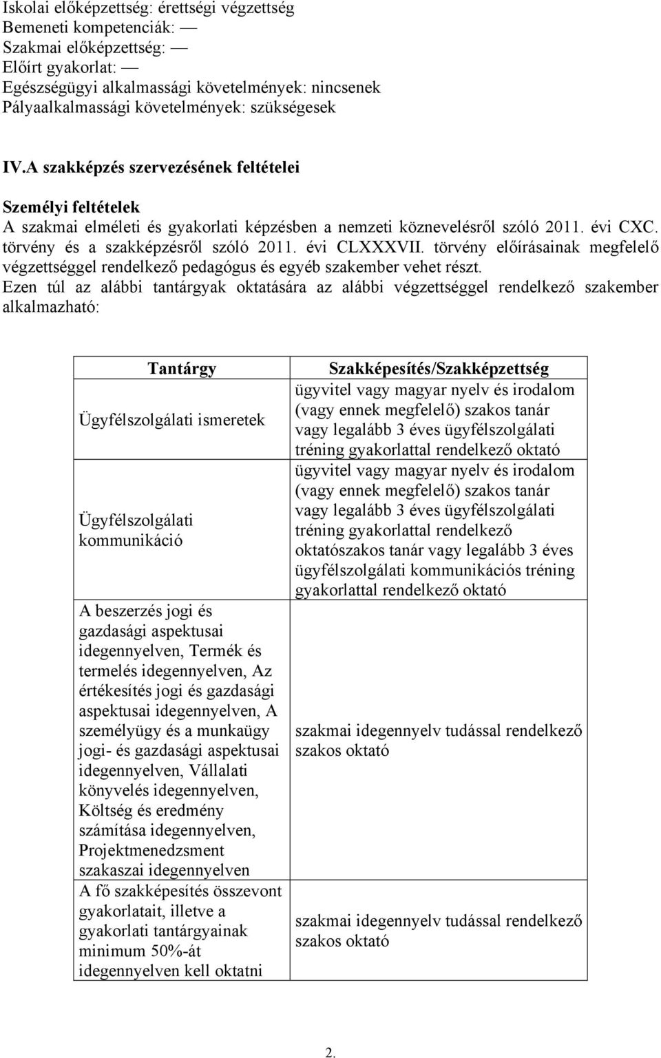 évi CLXXXVII. törvény előírásainak megfelelő végzettséggel rendelkező pedagógus és egyéb szakember vehet részt.