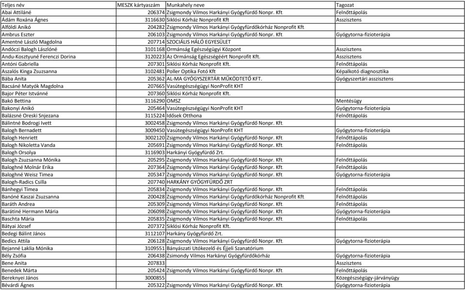 Ambrus Eszter 206103 Zsigmondy Vilmos Harkányi Gyógyfürdő Nonpr. Kft.