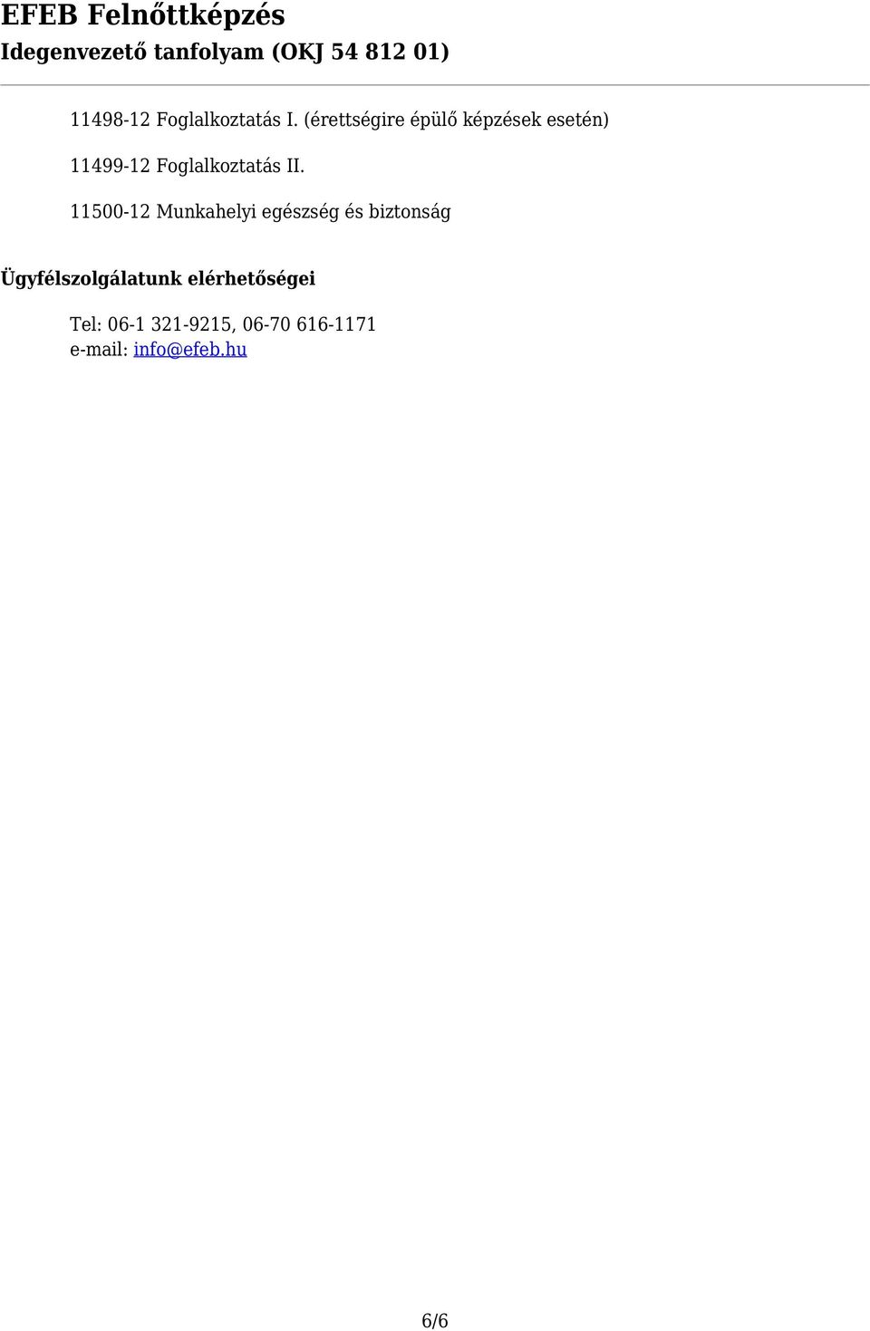 Foglalkoztatás II.