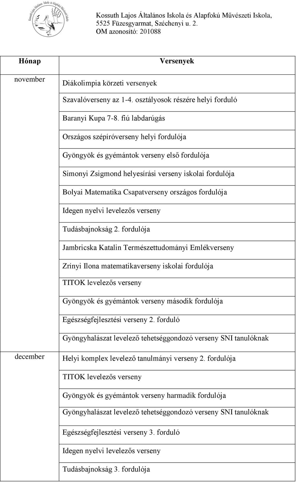 fordulója Idegen nyelvi levelezős verseny Tudásbajnokság 2.