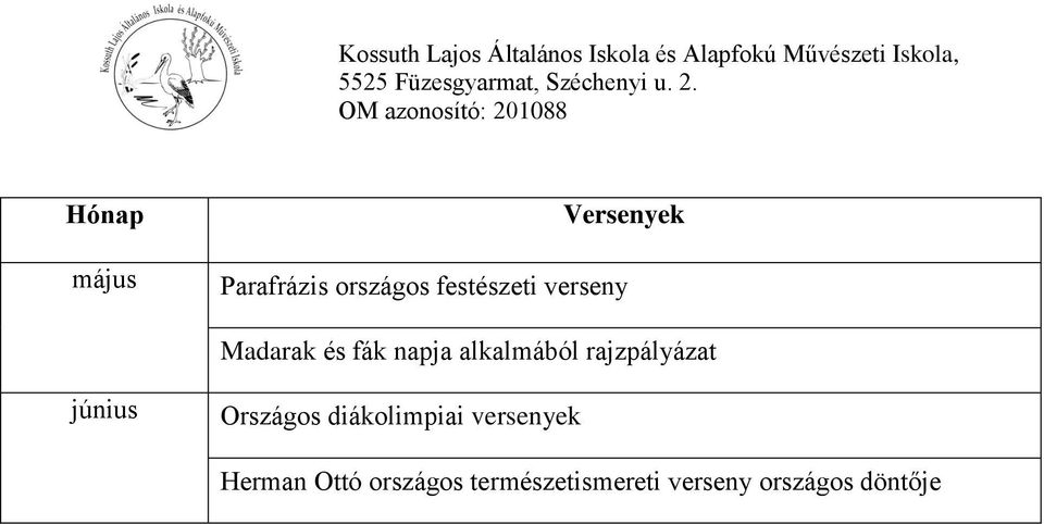 rajzpályázat június Országos diákolimpiai versenyek