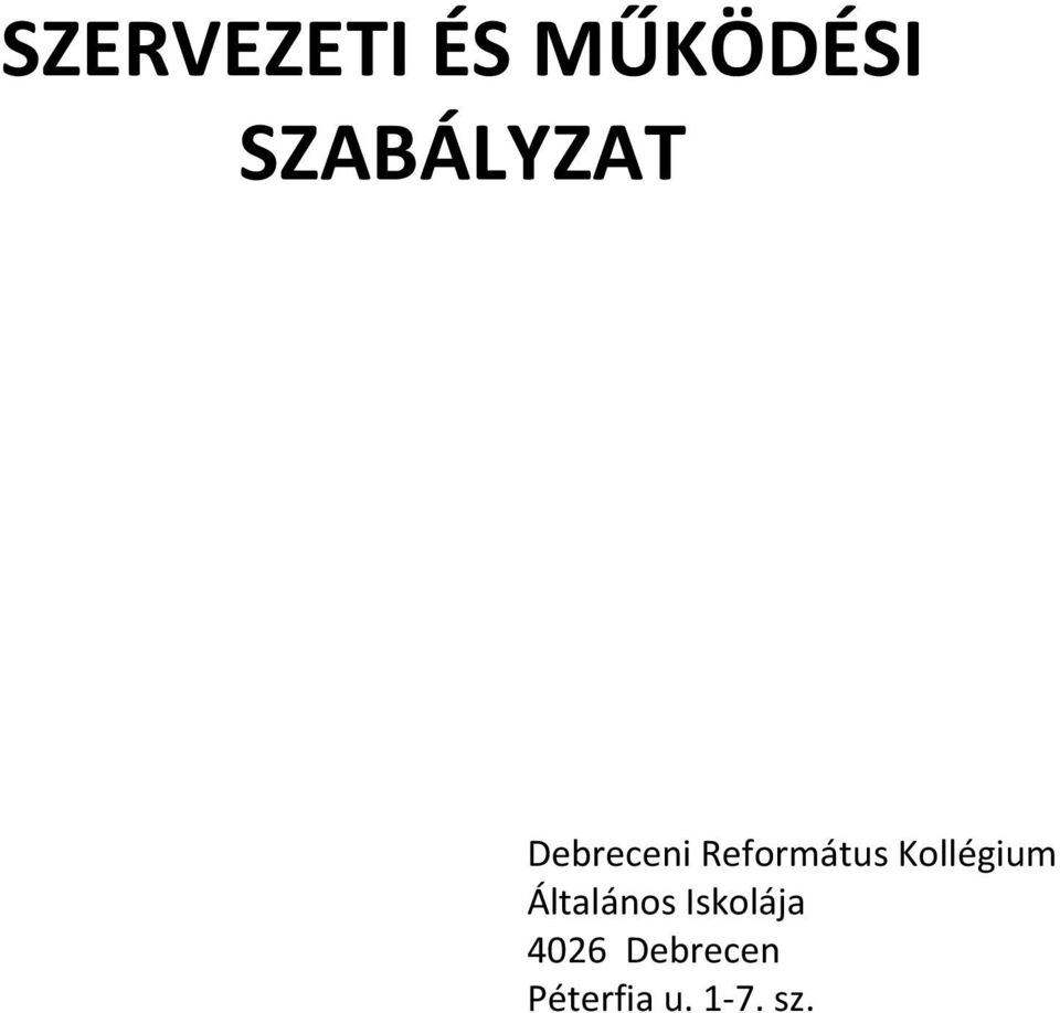 Református Kollégium