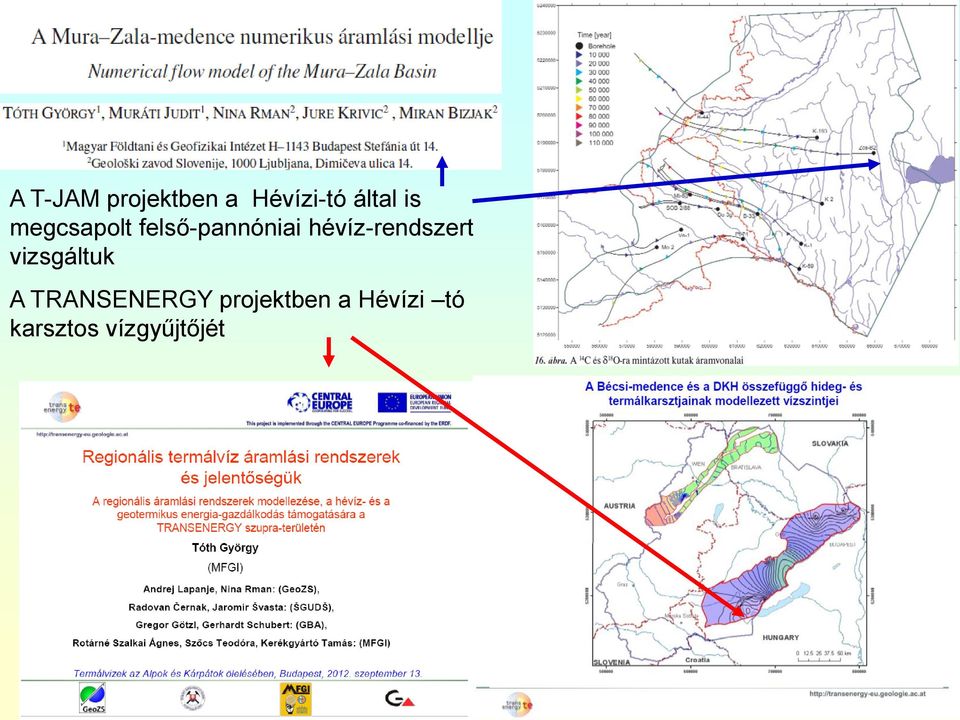 hévíz-rendszert vizsgáltuk A