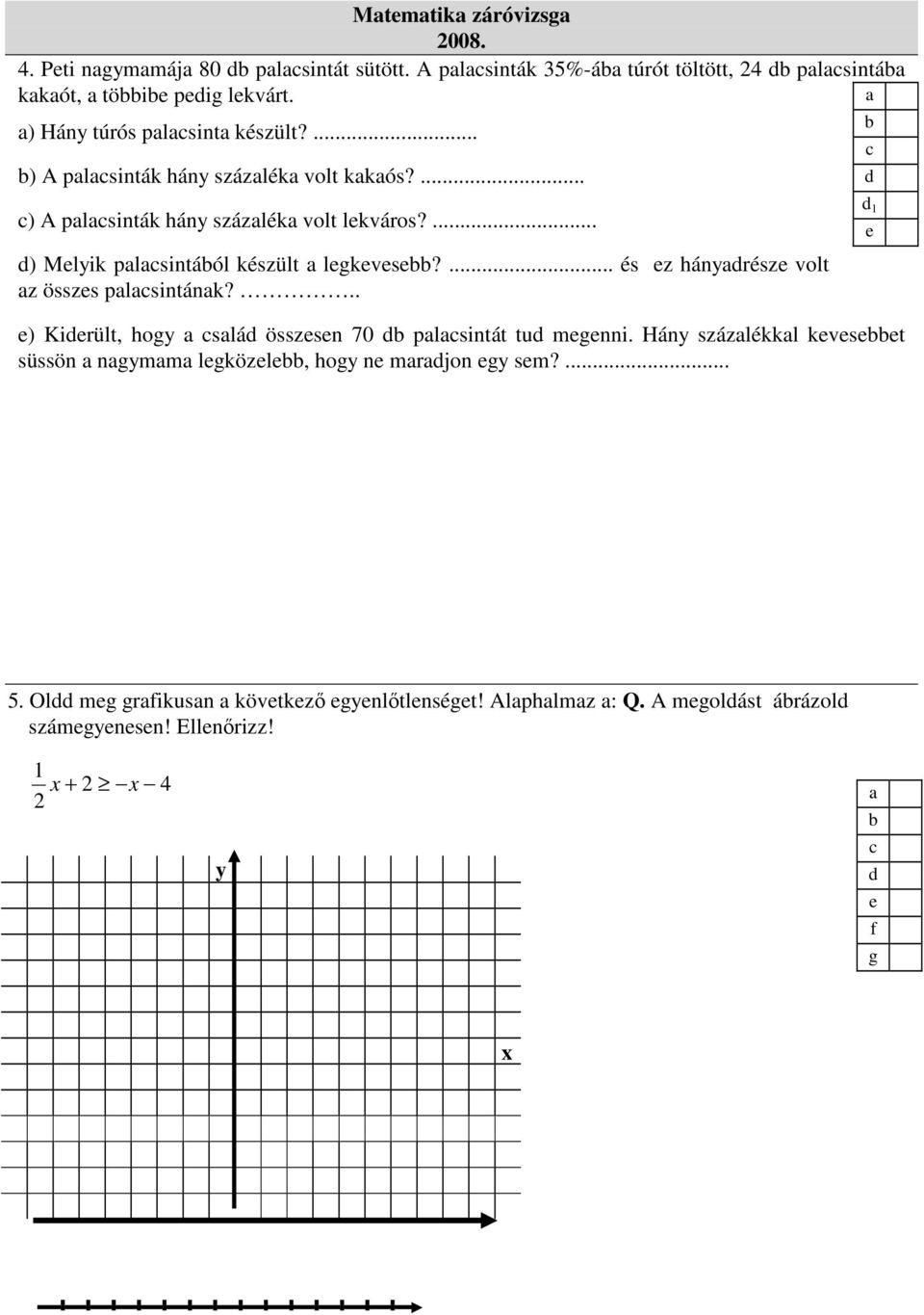 ... Mlyik plsintáól készült lgkvs?... és z hányrész volt z összs plsintánk?.. 1 Kirült, hogy slá összsn 70 plsintát tu mgnni.