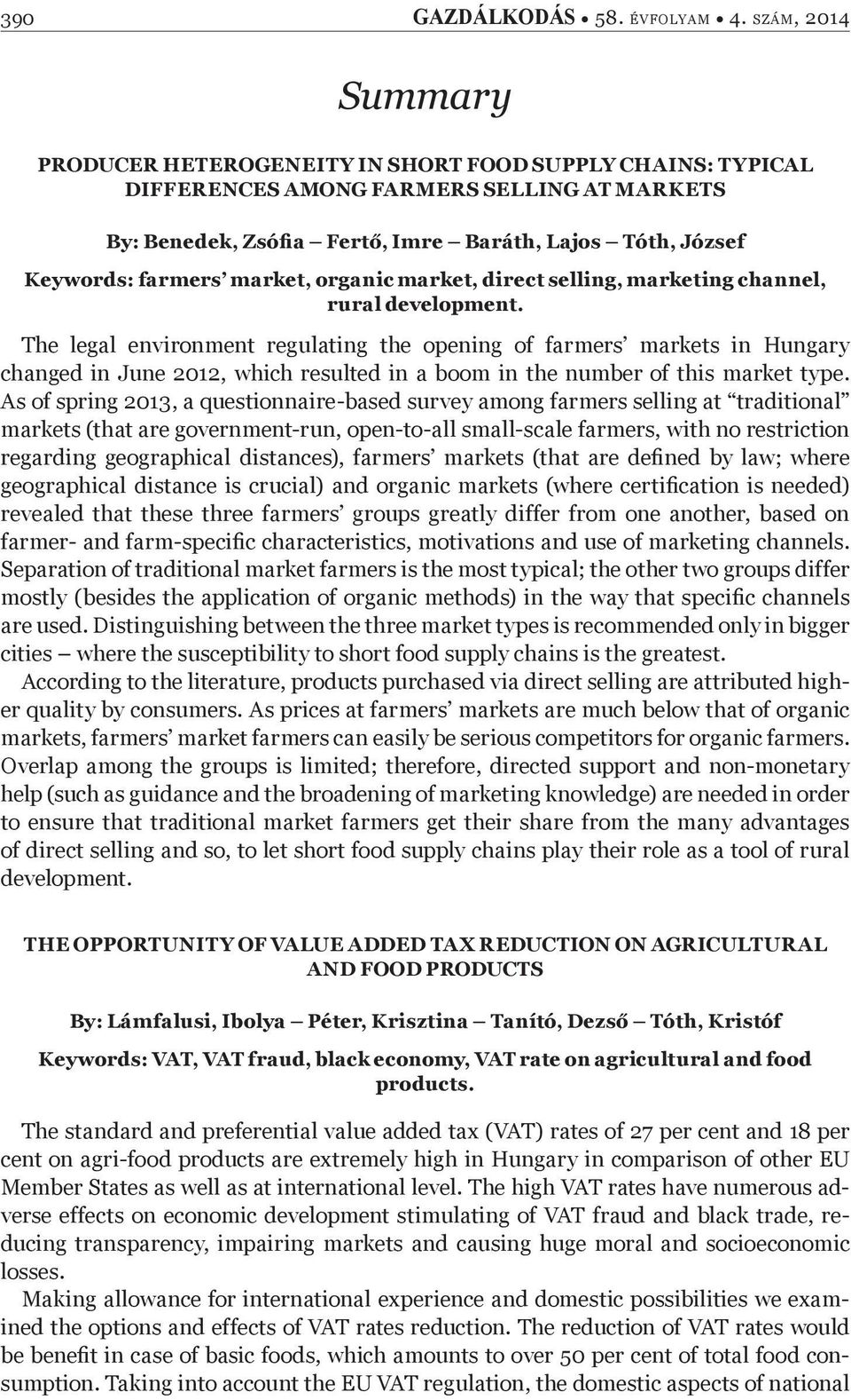 market, organic market, direct selling, marketing channel, rural development.