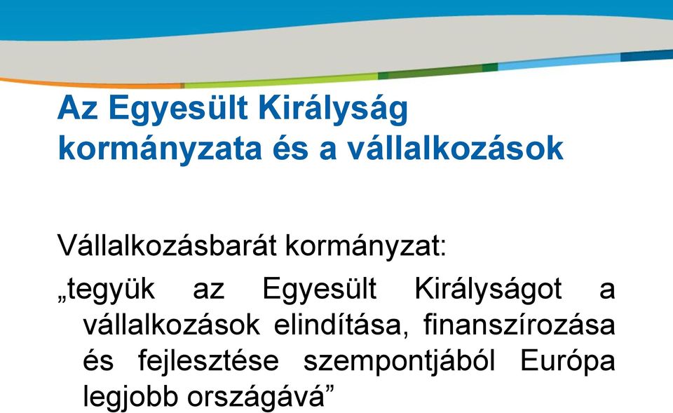 Királyságot a vállalkozások elindítása,