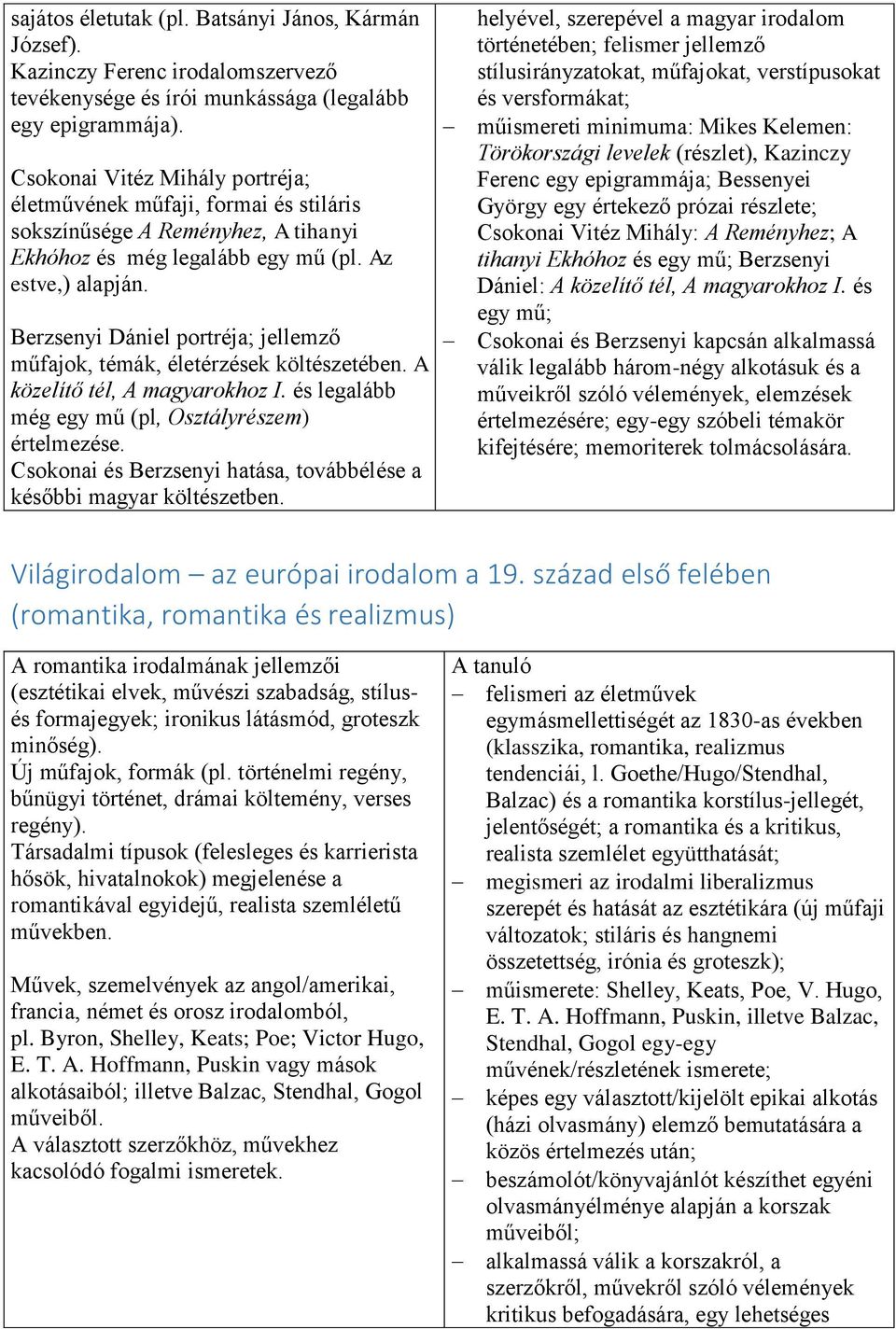 Berzsenyi Dániel portréja; jellemző műfajok, témák, életérzések költészetében. A közelítő tél, A magyarokhoz I. és legalább még egy mű (pl, Osztályrészem) értelmezése.