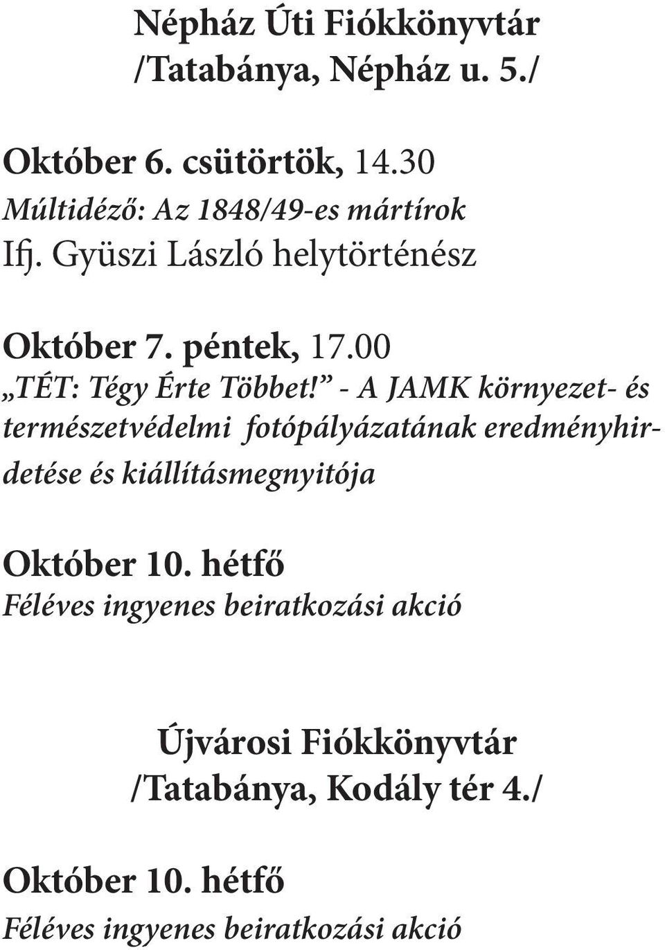 00 TÉT: Tégy Érte Többet!