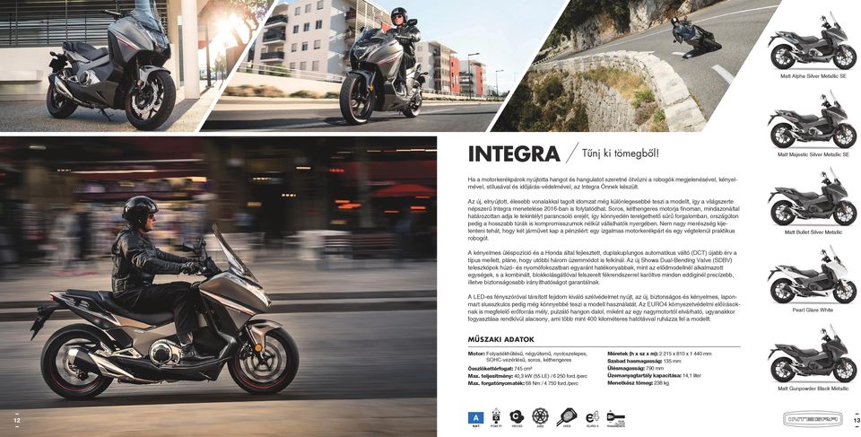 készült. Az új, elnyújtott, élesebb vonalakkal tagolt idomzat még különlegesebbé teszi a modellt, így a világszerte népszerű Integra menetelése 2016-ban is folytatódhat.