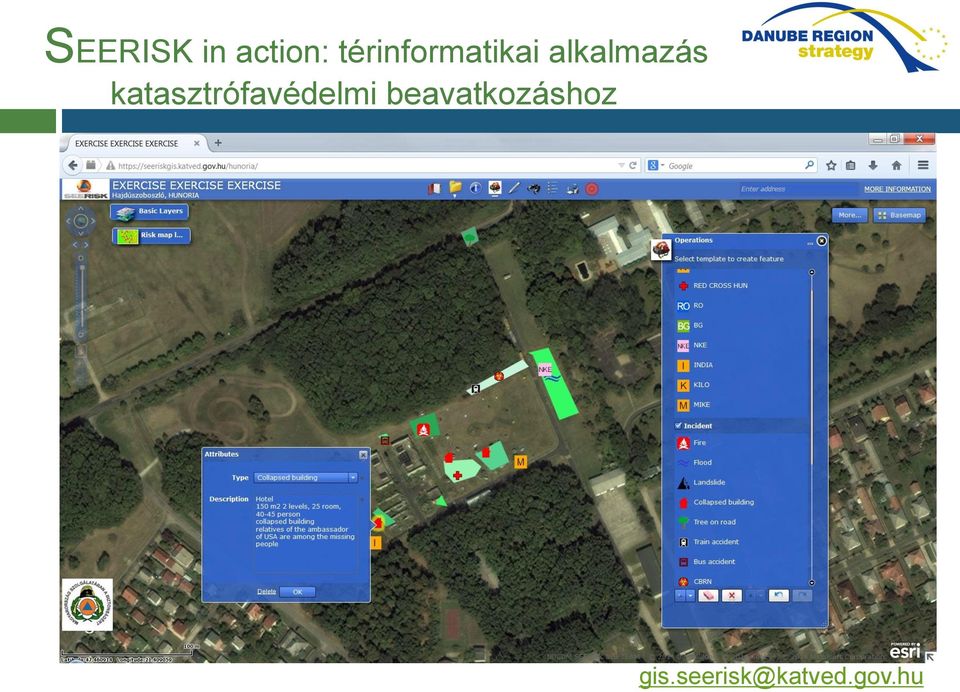 Presenting the possible ways of using risk maps in practice through operations control