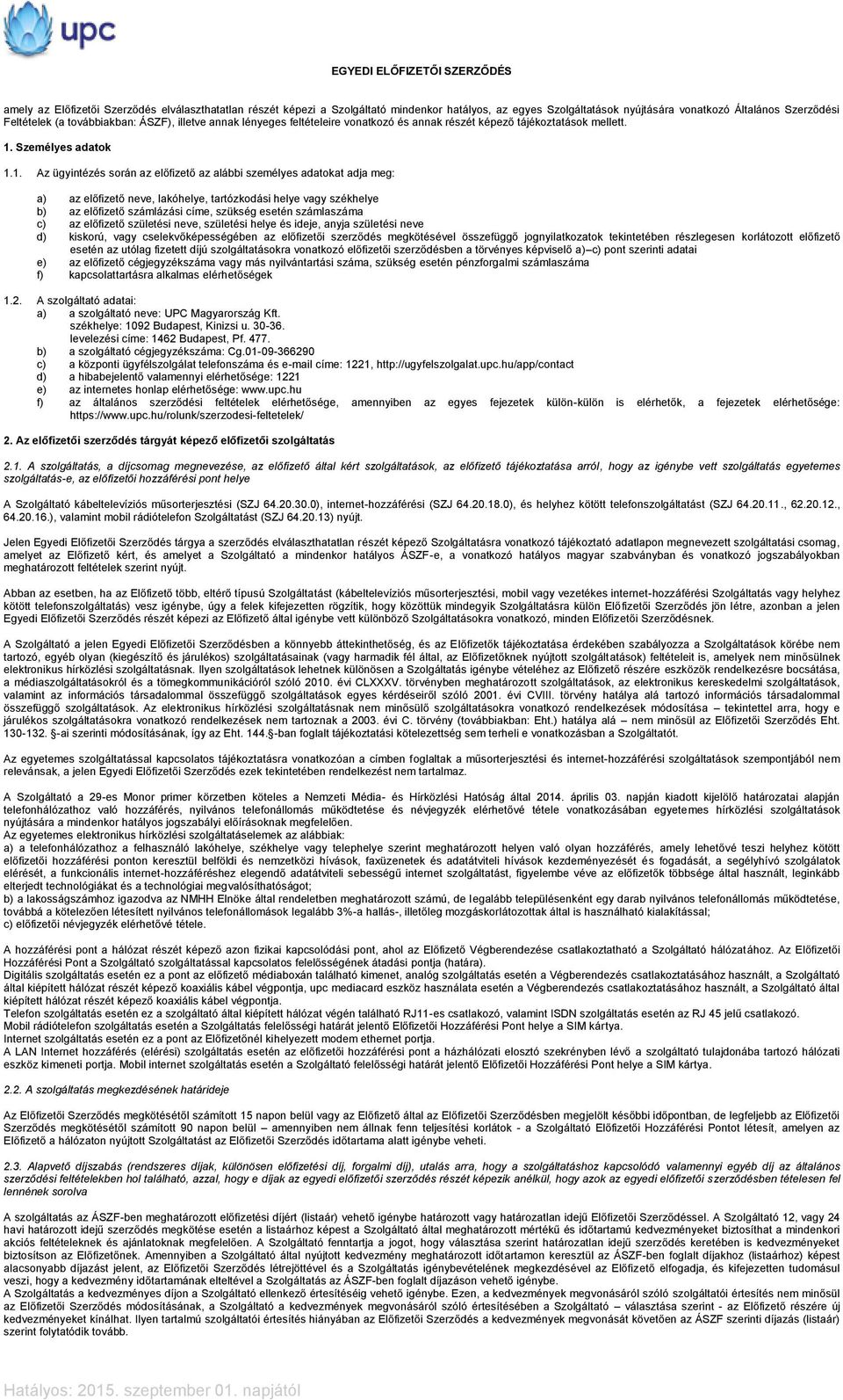 Személyes adatok 1.