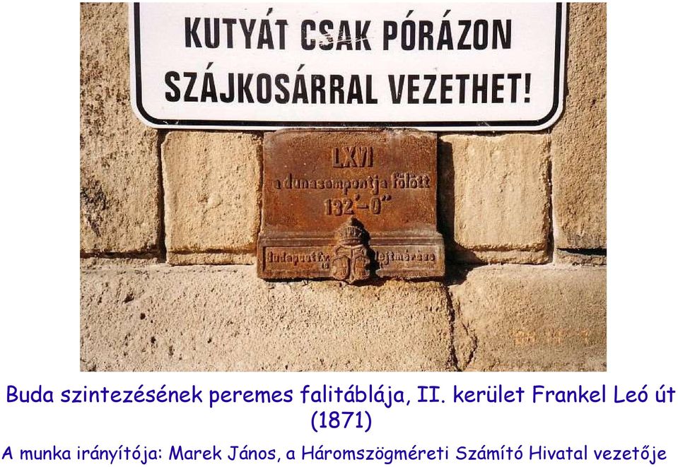 kerület Frankel Leó út (1871) A munka
