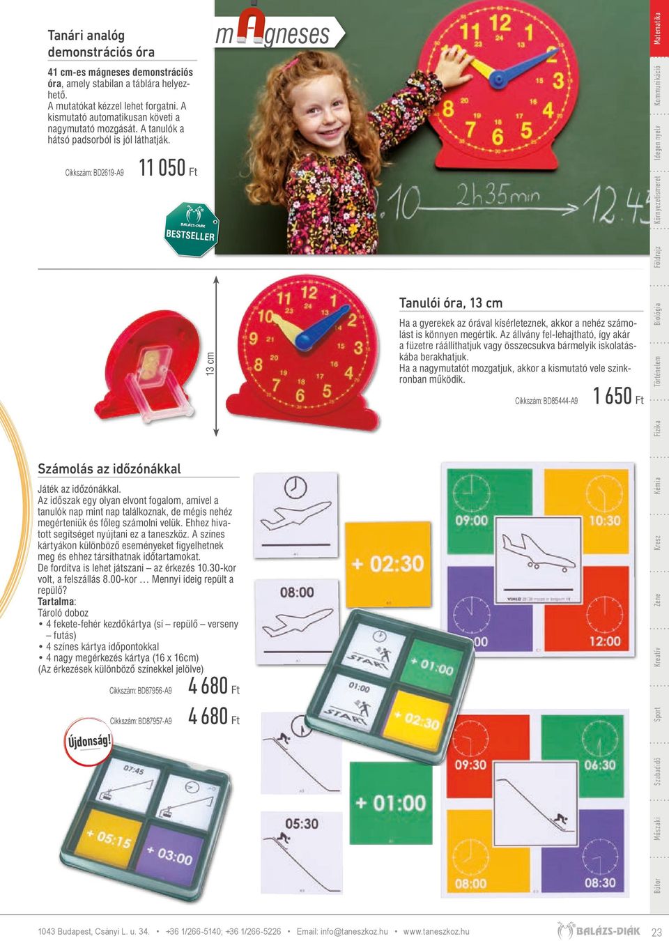Az időszak egy olyan elvont fogalom, amivel a tanulók nap mint nap találkoznak, de mégis nehéz megérteniük és főleg számolni velük. Ehhez hivatott segítséget nyújtani ez a taneszköz.