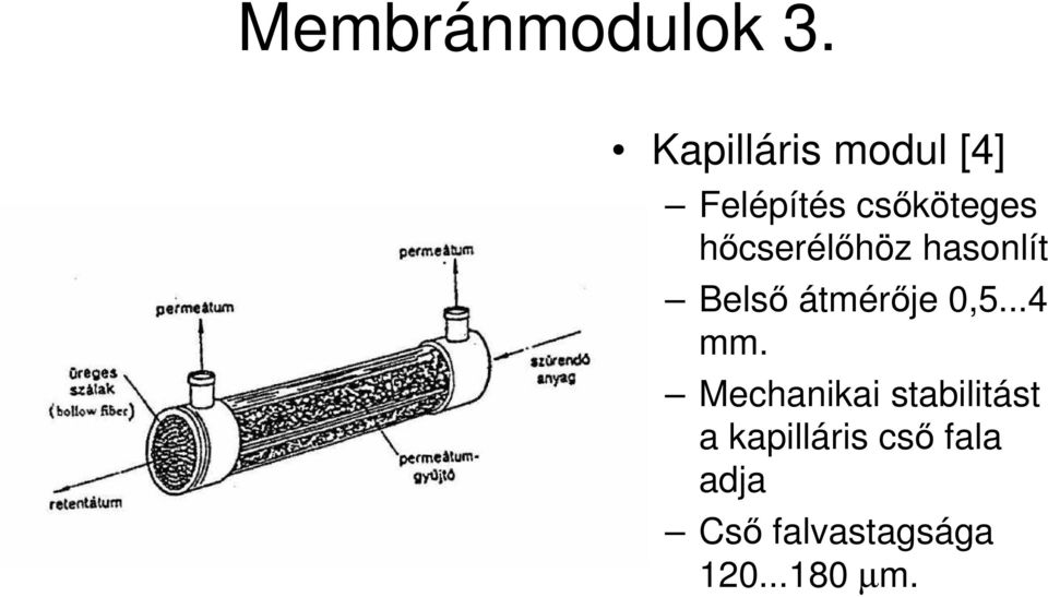 hıcserélıhöz hasonlít Belsı átmérıje 0,5...4 mm.