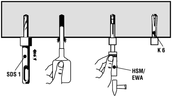 HK mennyezeti horgony Horgonyméret Menetméret HK6 HK6L M6/t fix M8/t fix M6/4 M6/t fix M8/t fix I M6 I M8 külső M6 külső M8 külső M6 külső M6 külső M8 belső M6 belső M8 Menethossz l th [mm] 5 50 5 5