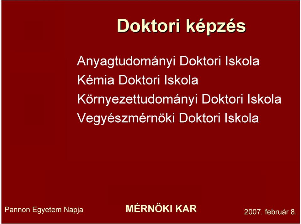 Iskola Környezettudományi